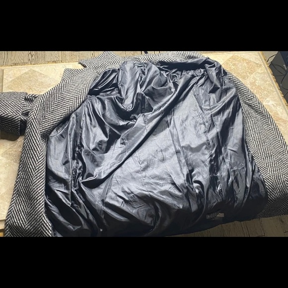 ASOS oversized Herringbone coat. size 4 NWOT - Picture 5 of 7